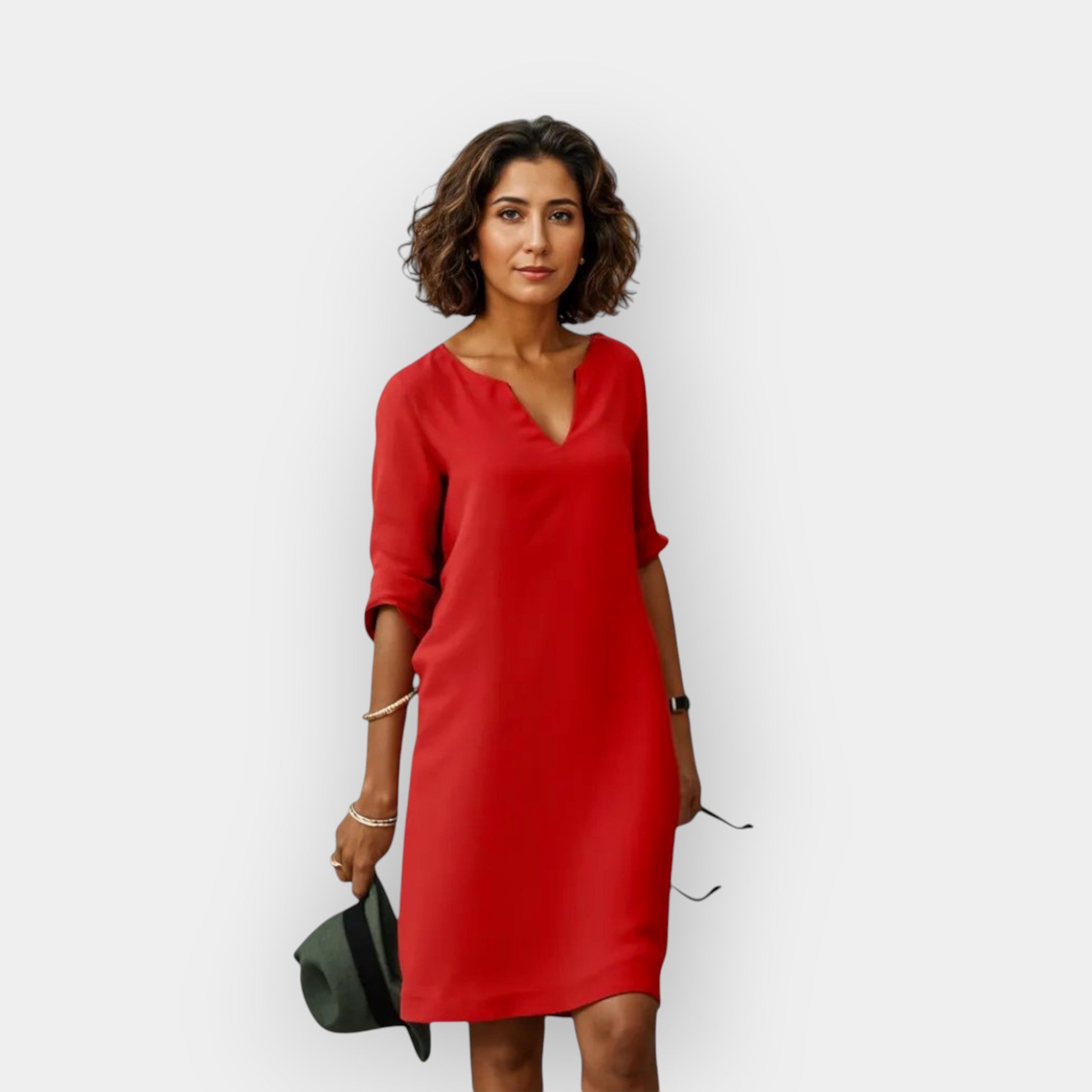 Summer Light Dress With Airy Fabric And Flattering Fit