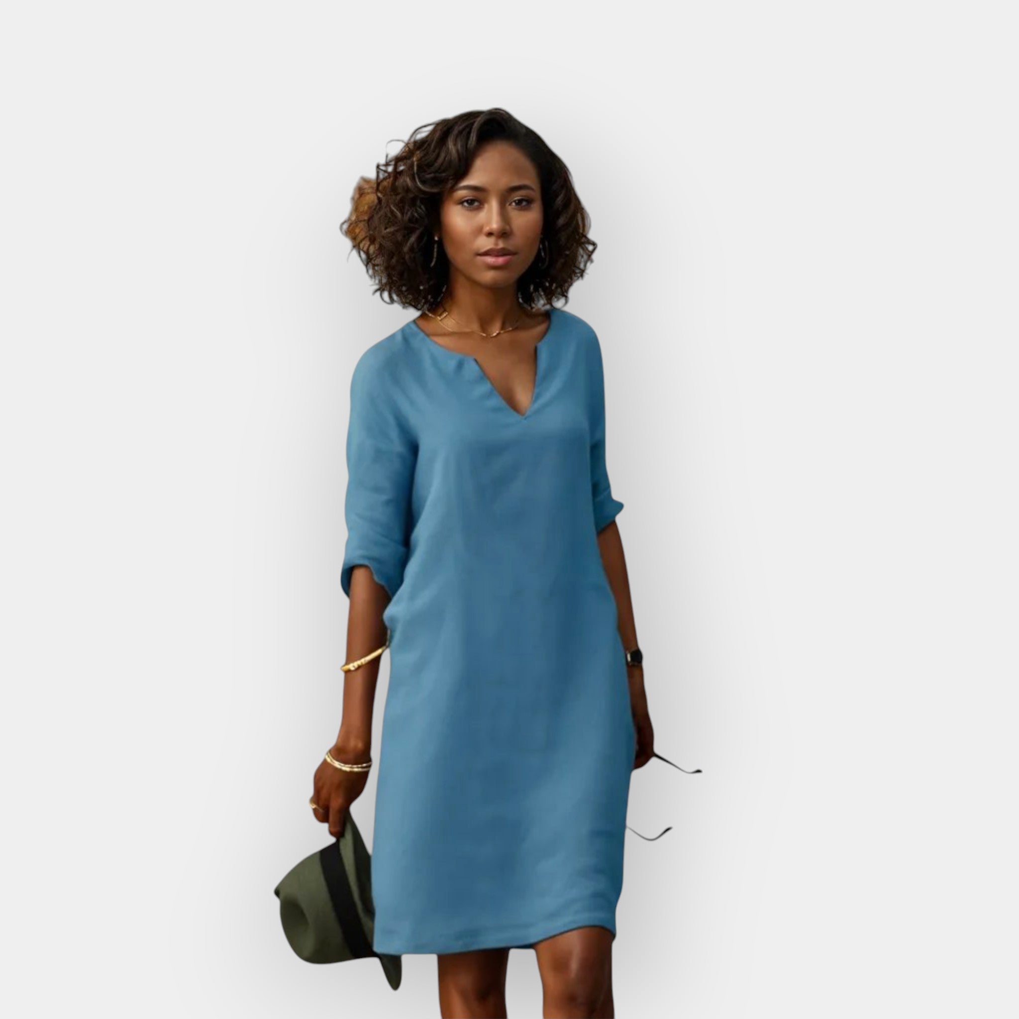 Summer Light Dress With Airy Fabric And Flattering Fit