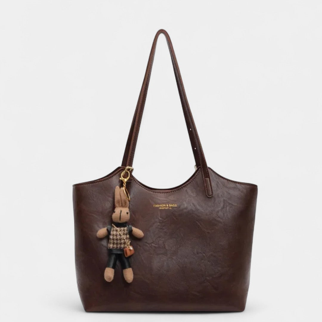 Glykeria Elegant Shoulder Bag Vintage Finish Eco Leather