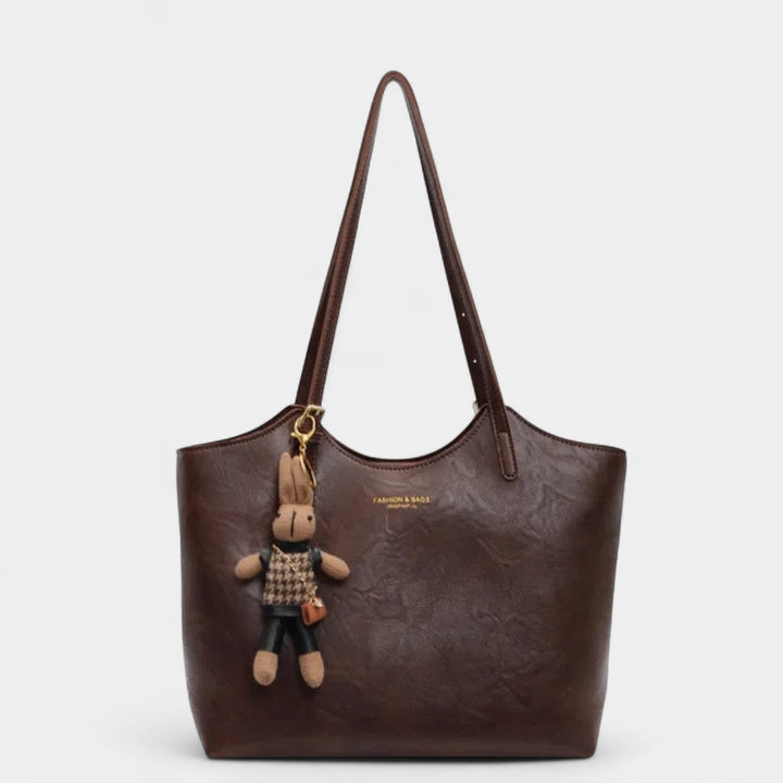 Glykeria Elegant Shoulder Bag Vintage Finish Eco Leather
