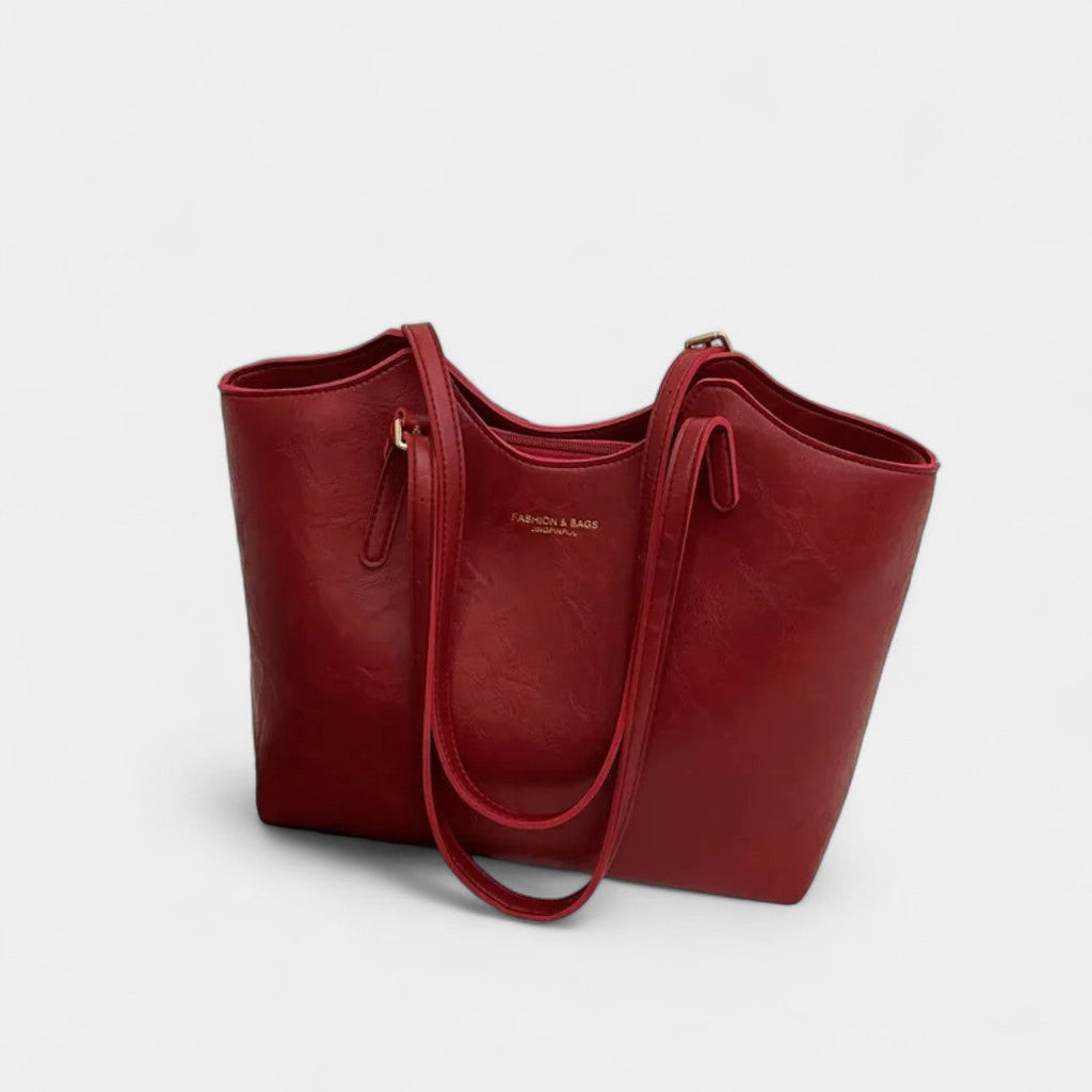 Glykeria Elegant Shoulder Bag Vintage Finish Eco Leather