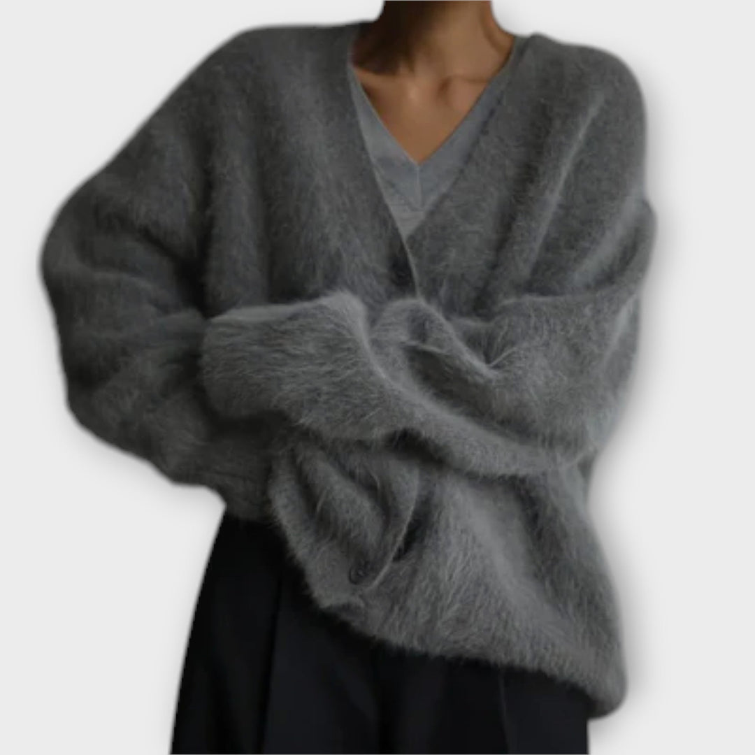 Dahlia Elegant Cardigan Polyester Oversized Fit Autumn