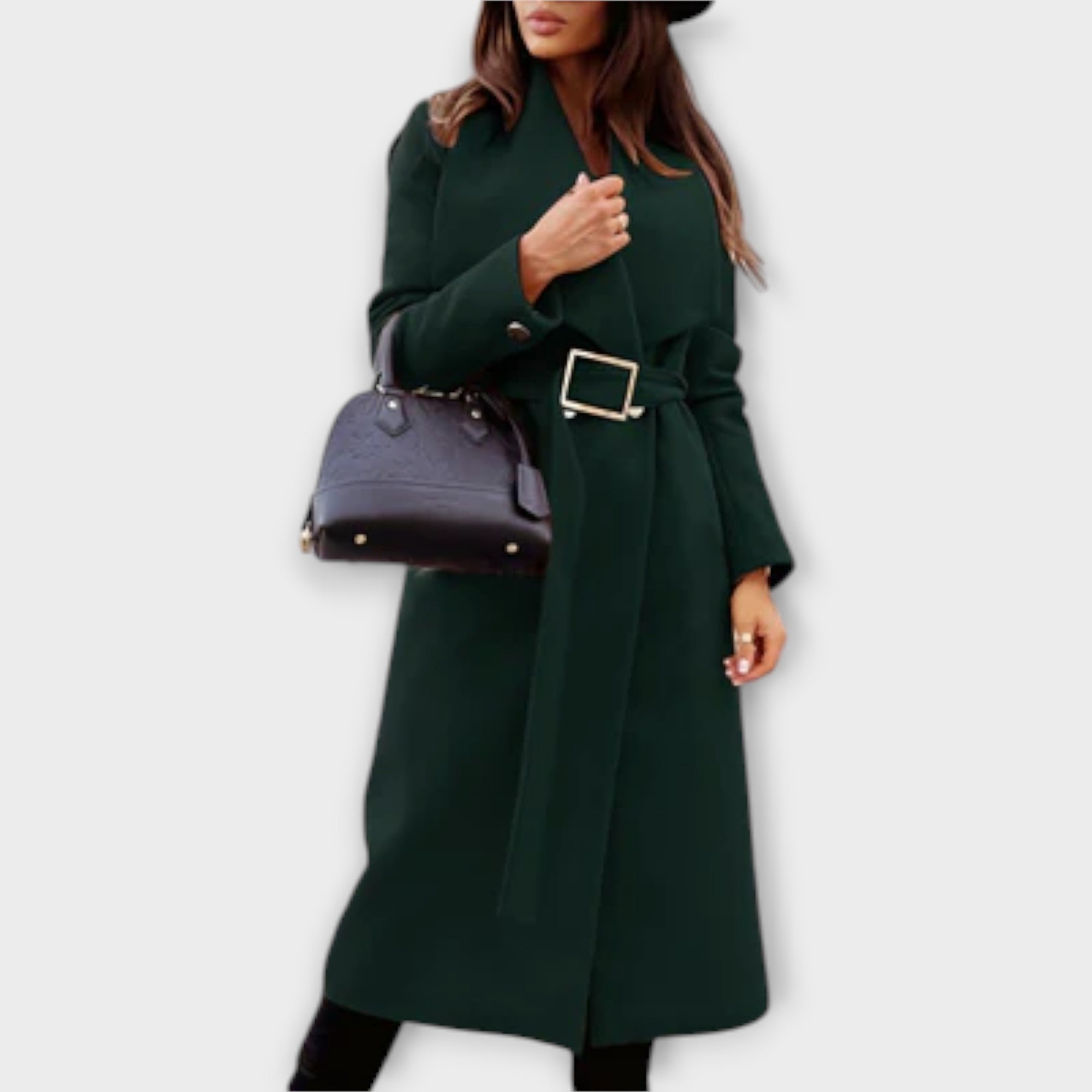 Mura Tailored Ladies Long Coat Elegant Silhouette Occasions