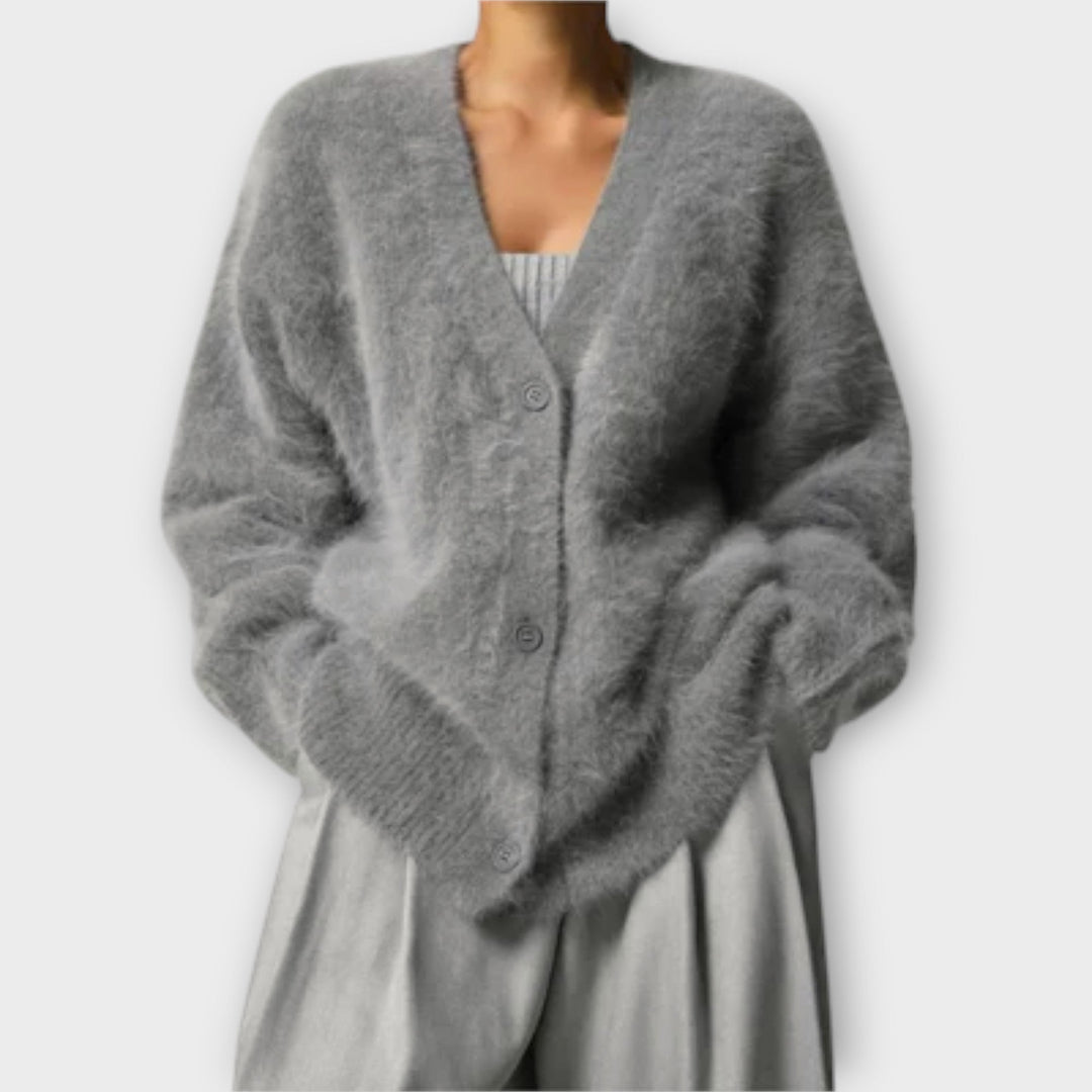 Dahlia Elegant Cardigan Polyester Oversized Fit Autumn