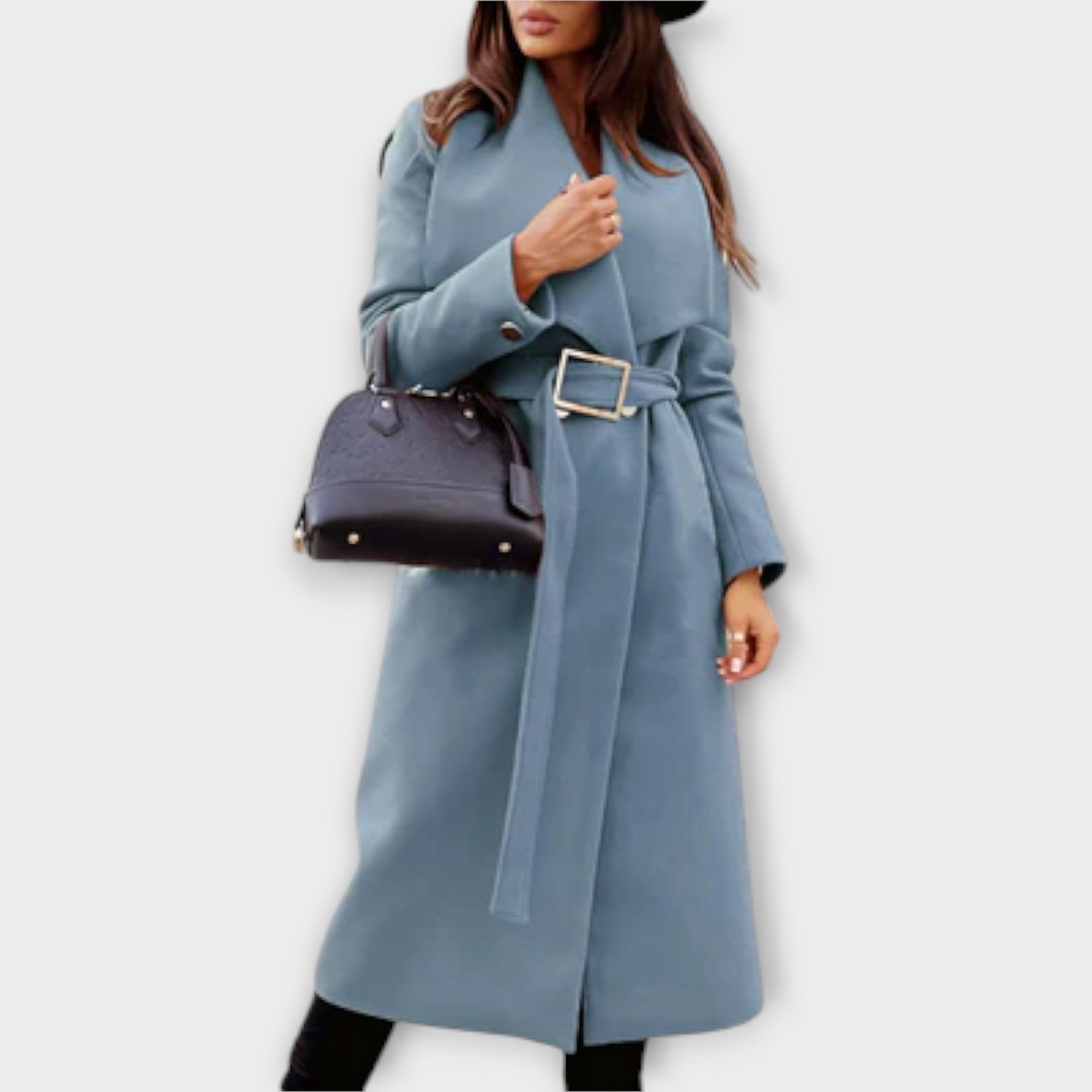 Mura Tailored Ladies Long Coat Elegant Silhouette Occasions