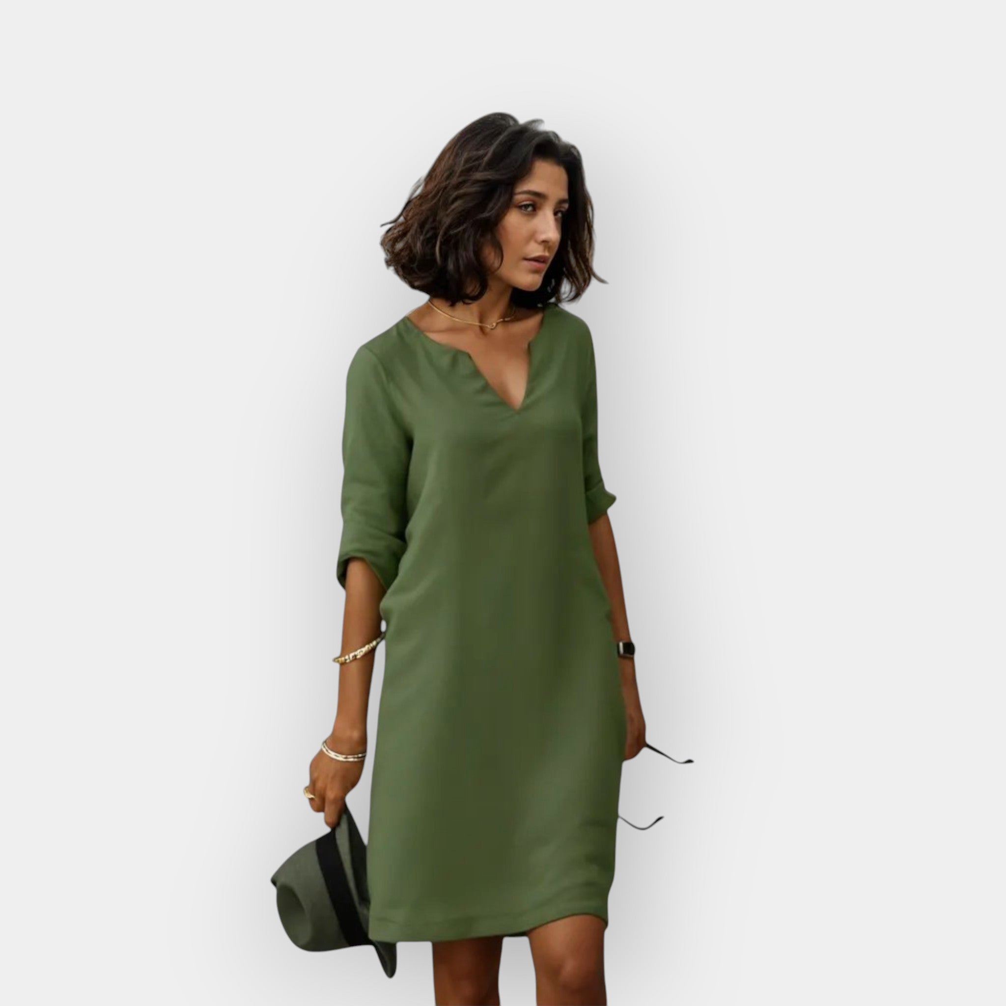 Summer Light Dress With Airy Fabric And Flattering Fit