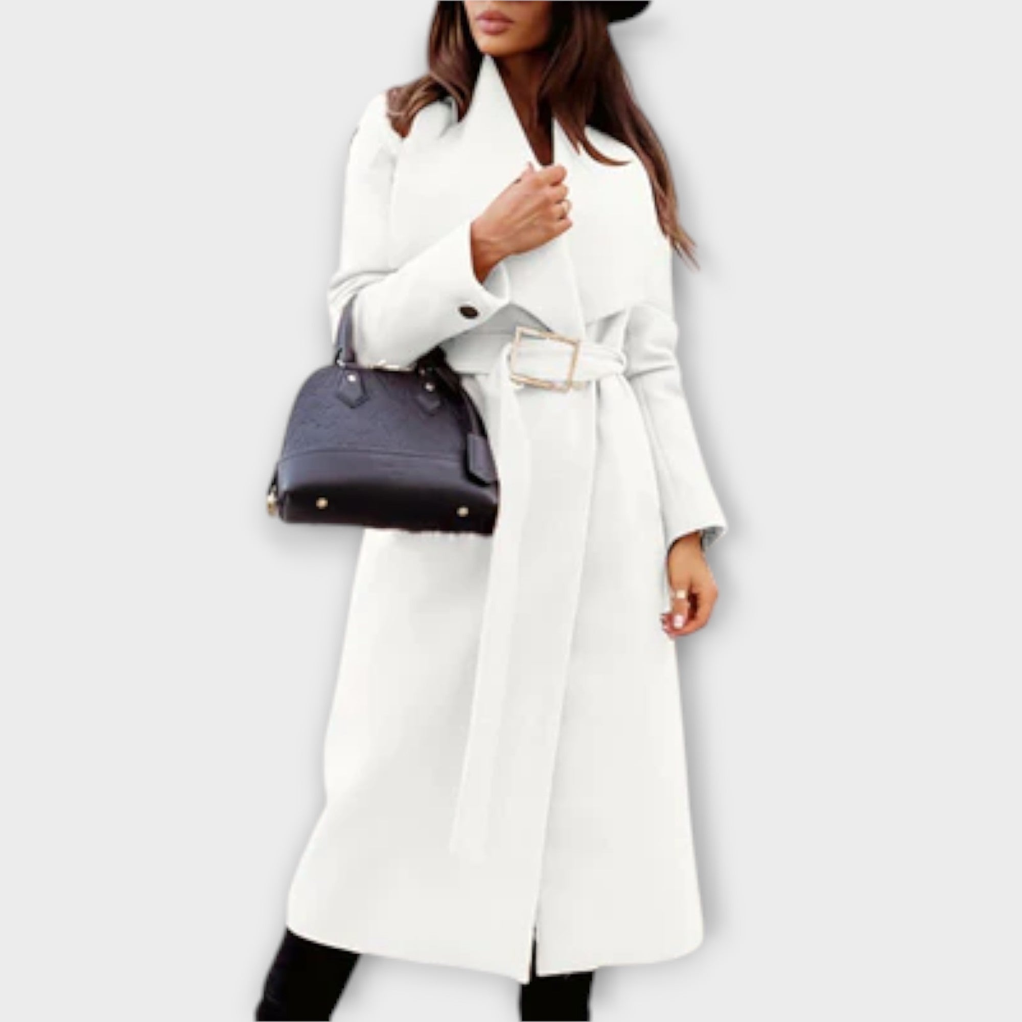 Mura Tailored Ladies Long Coat Elegant Silhouette Occasions