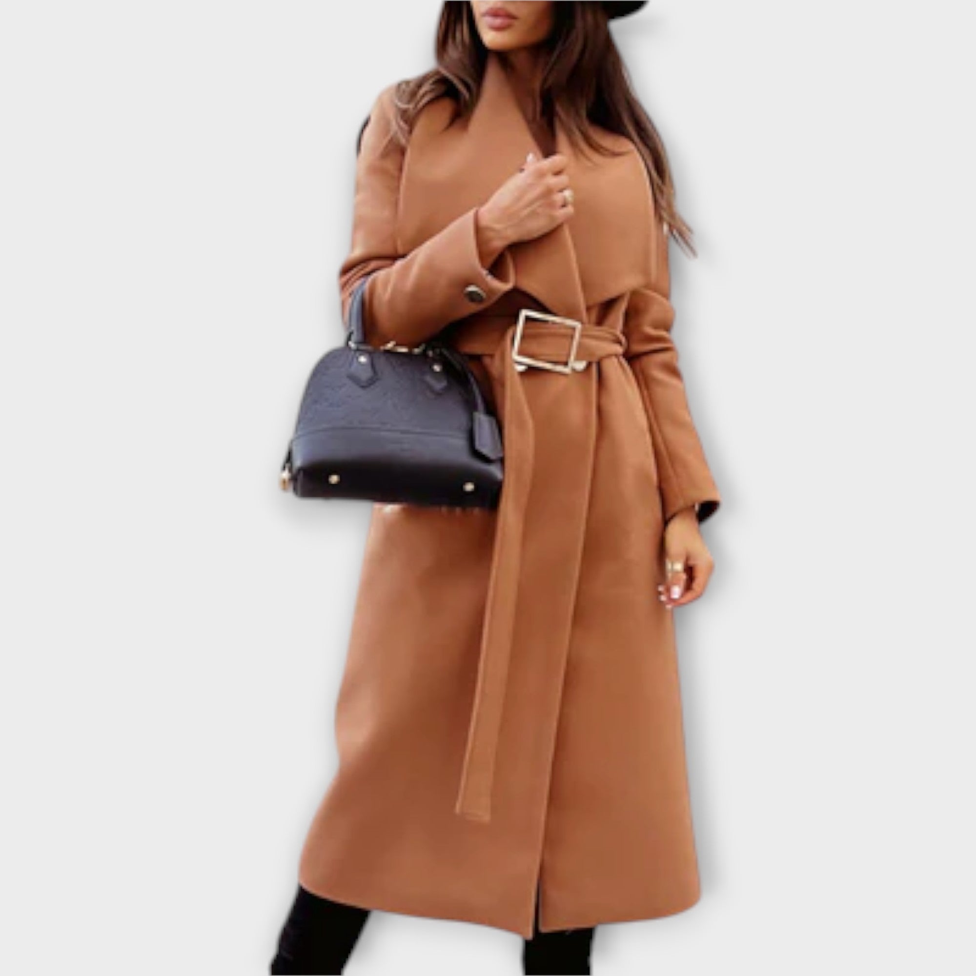 Mura Tailored Ladies Long Coat Elegant Silhouette Occasions