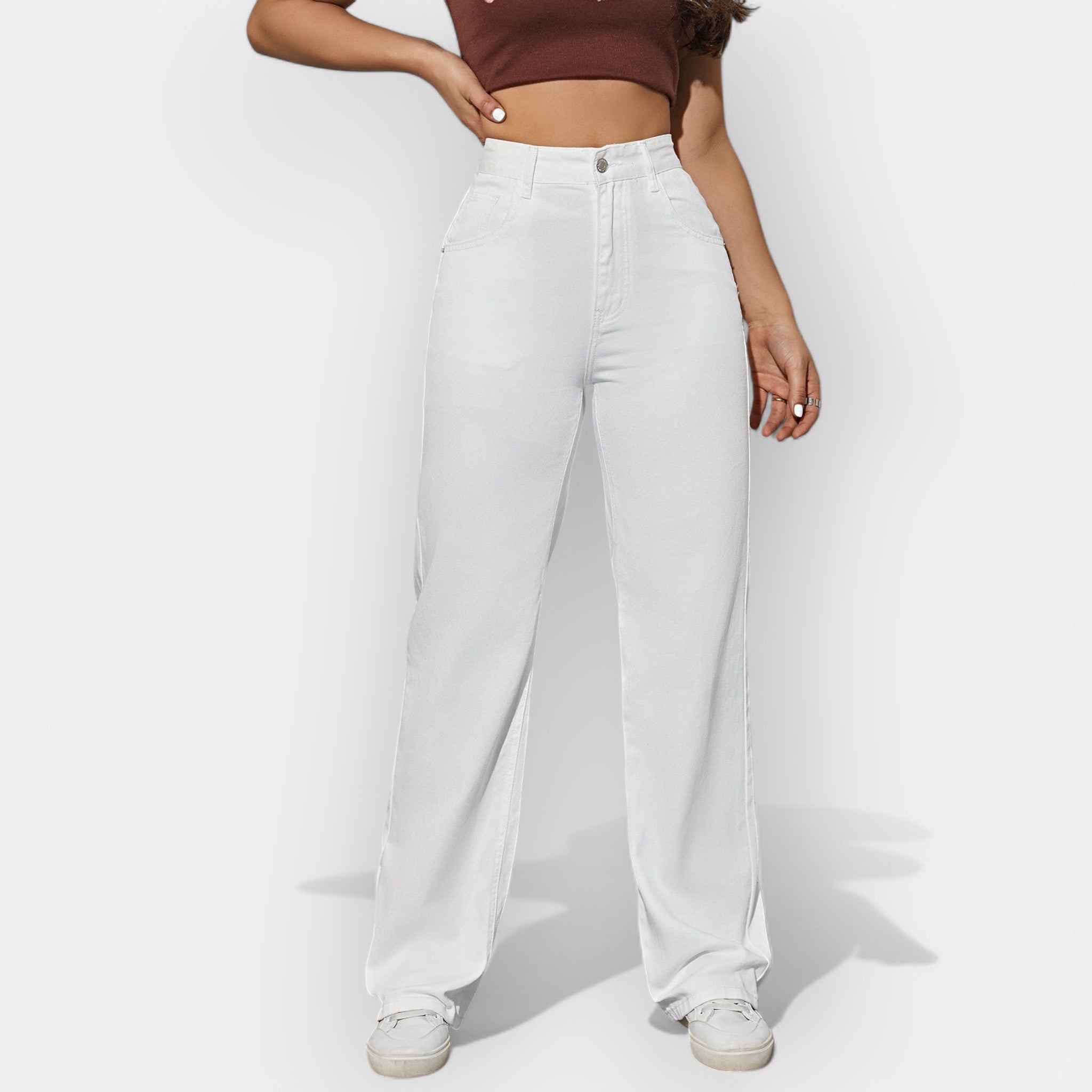 Timeless Straight Leg Jeans Classic Fit Denim Essential