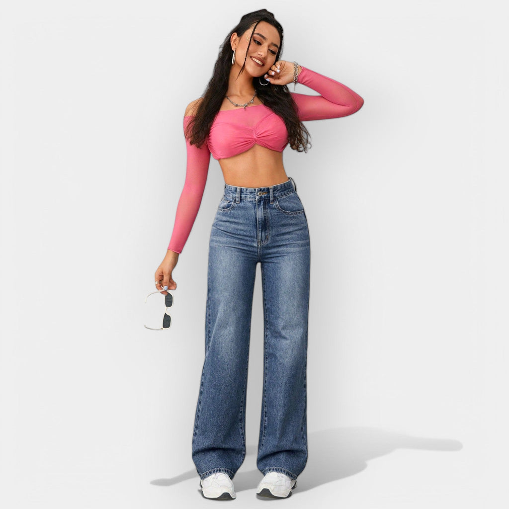 Timeless Straight Leg Jeans Classic Fit Denim Essential