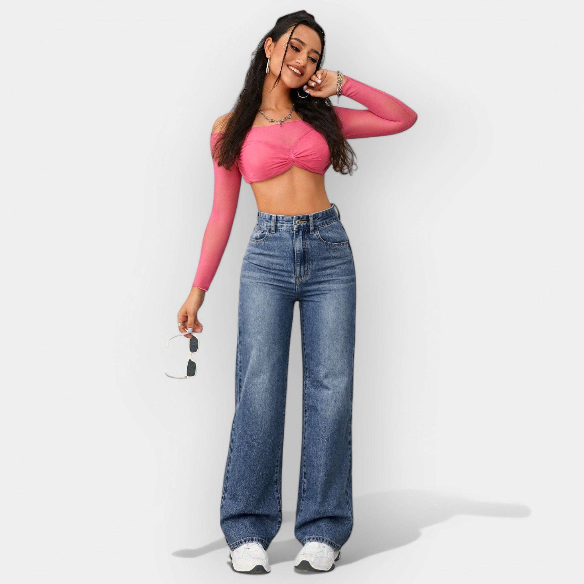 Timeless Straight Leg Jeans Classic Fit Denim Essential