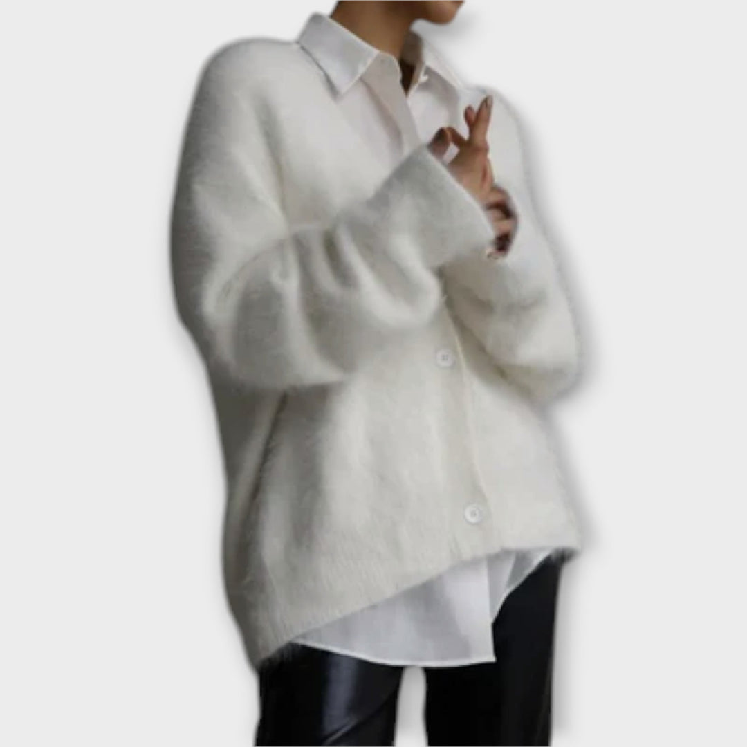Dahlia Elegant Cardigan Polyester Oversized Fit Autumn