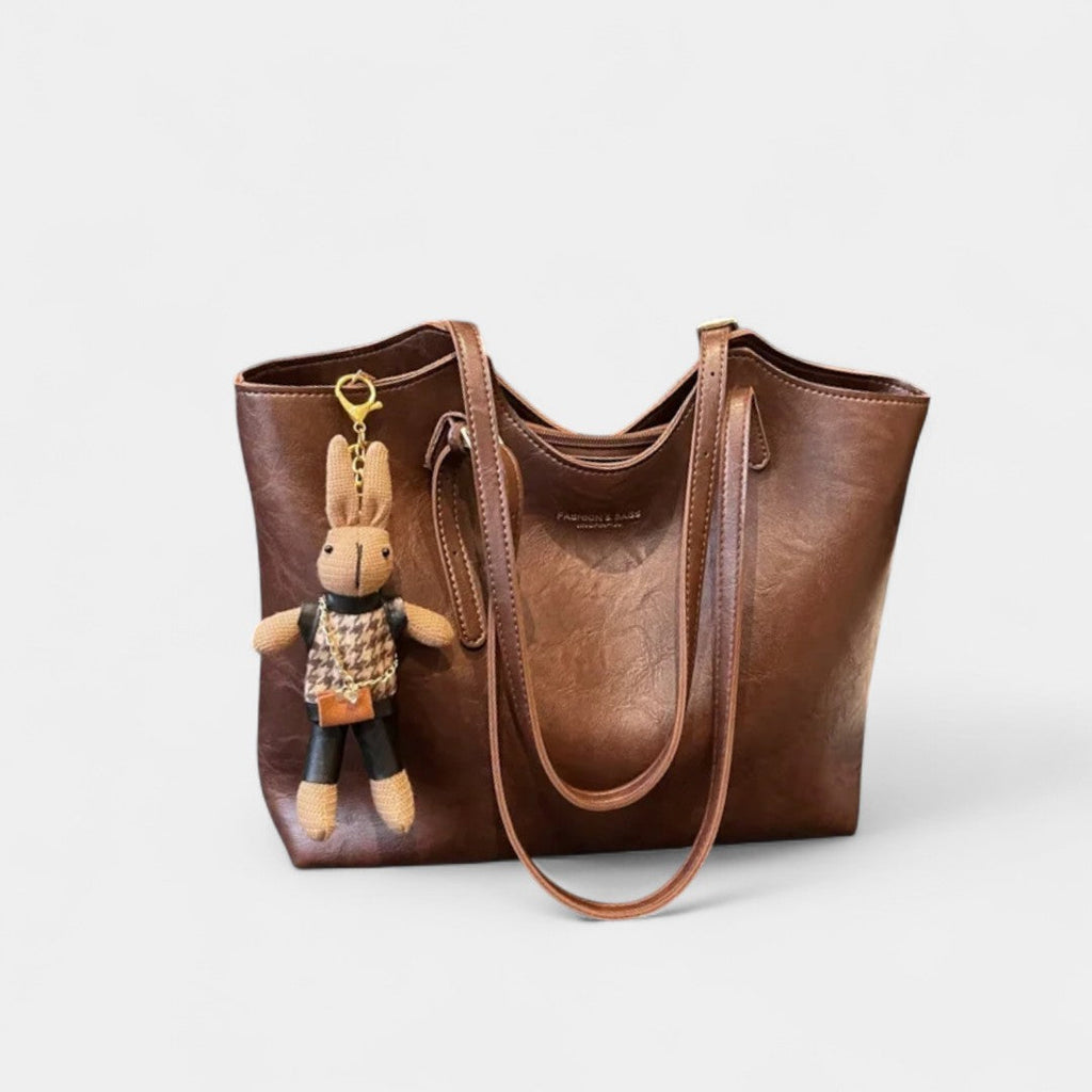 Glykeria Elegant Shoulder Bag Vintage Finish Eco Leather