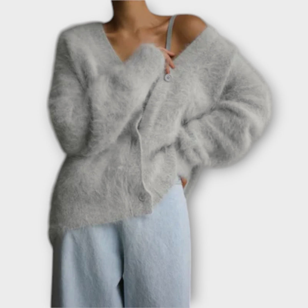 Dahlia Elegant Cardigan Polyester Oversized Fit Autumn