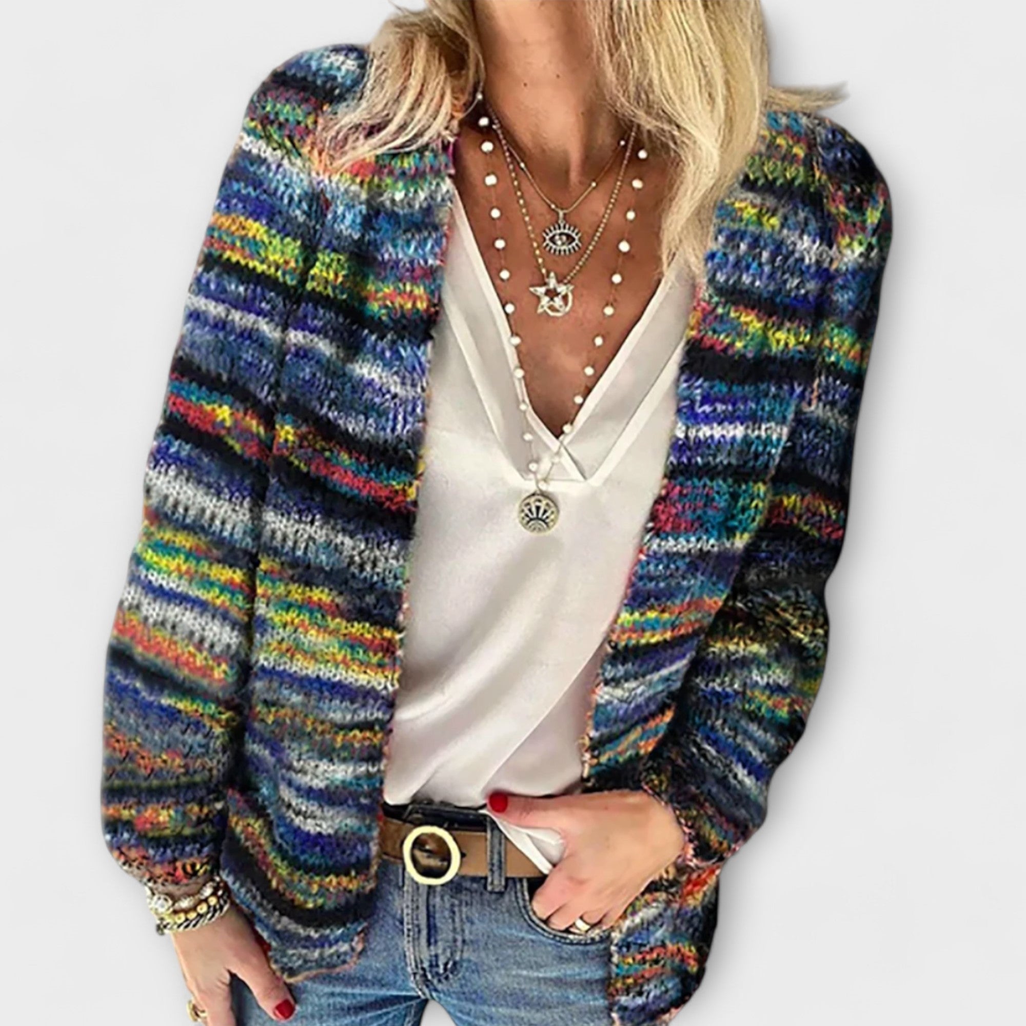 Birgitte Vibrant Cosy Cardigan For Layering Warm Knitwear
