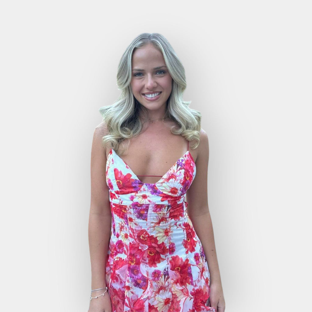 Floral Maxi Dress With Ruffles For Stylish Summer Evenings