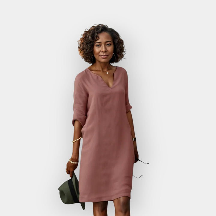 Summer Light Dress With Airy Fabric And Flattering Fit
