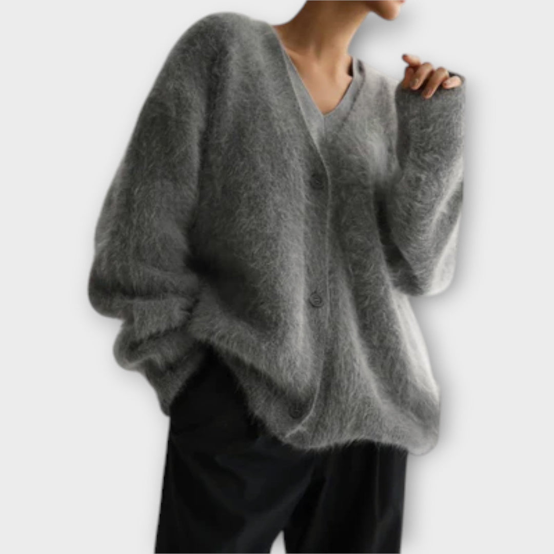 Dahlia Elegant Cardigan Polyester Oversized Fit Autumn