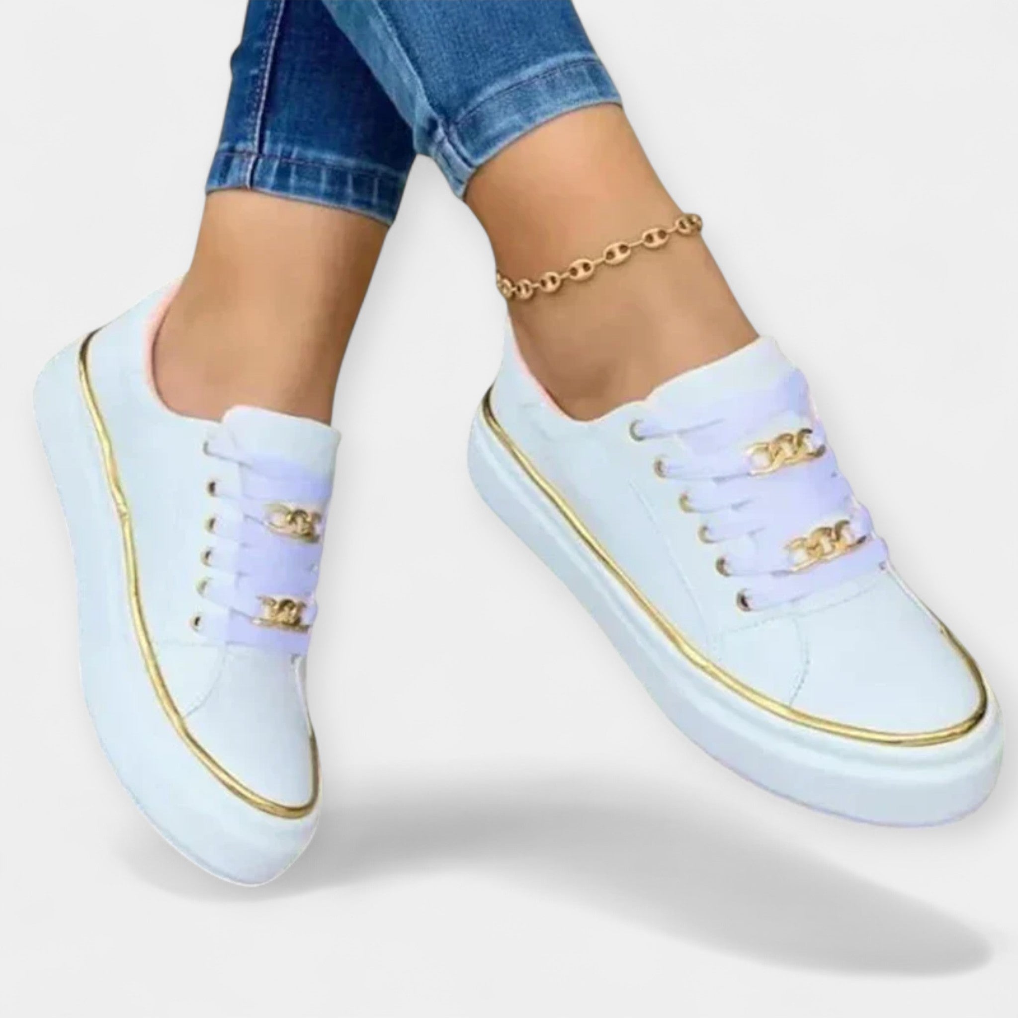 Elegant Walking Shoe With Orthopaedic Insole And Support