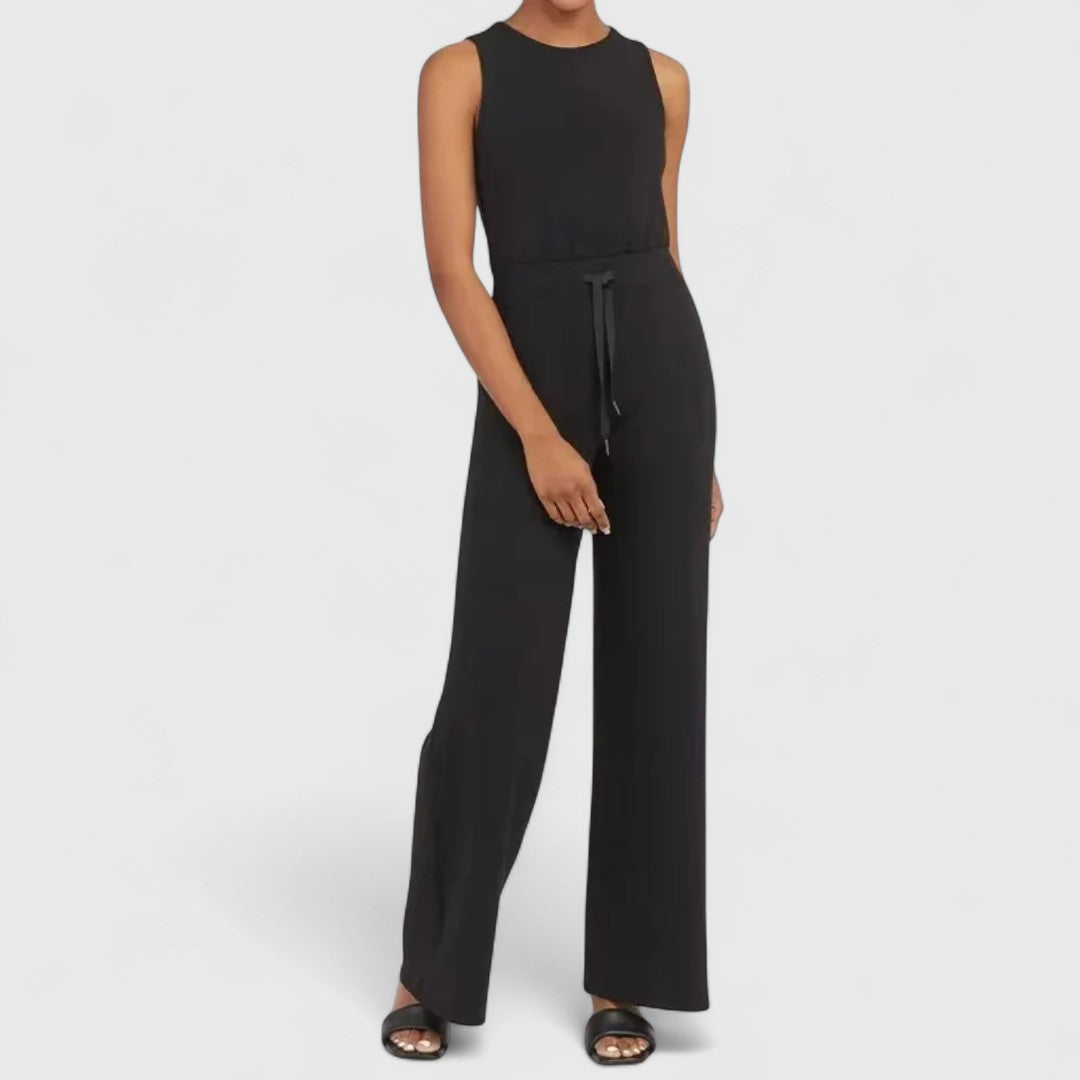Margareta Cotton Sleeveless Jumpsuit With Minimal Elegance