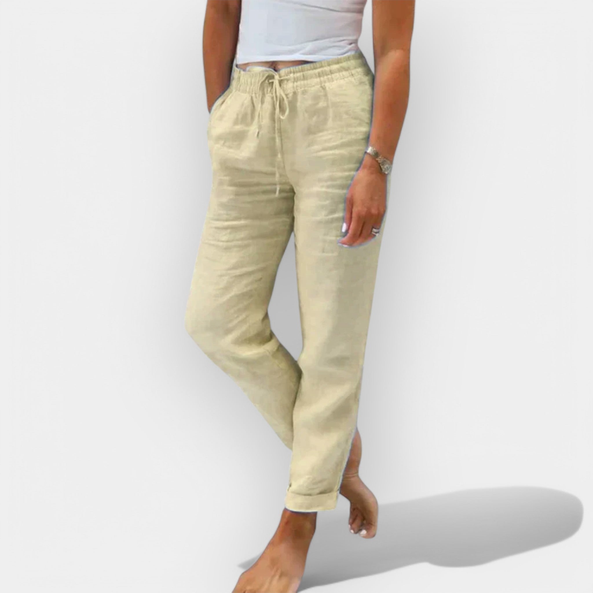 Airy Linen Summer Trousers For Casual Comfort Lightweight