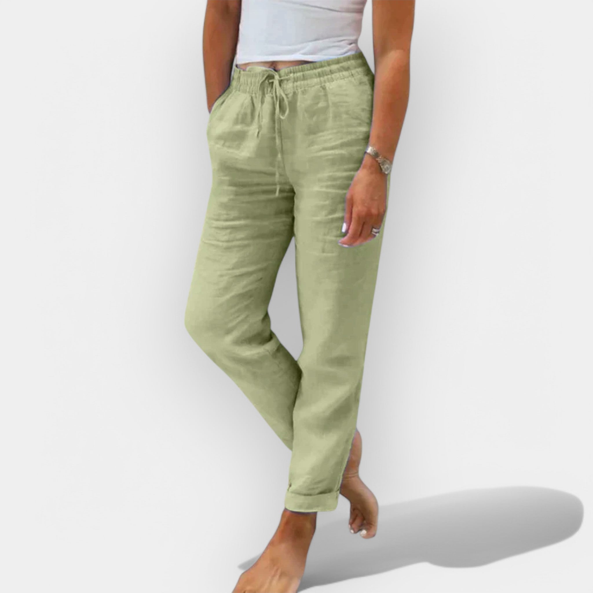 Airy Linen Summer Trousers For Casual Comfort Lightweight
