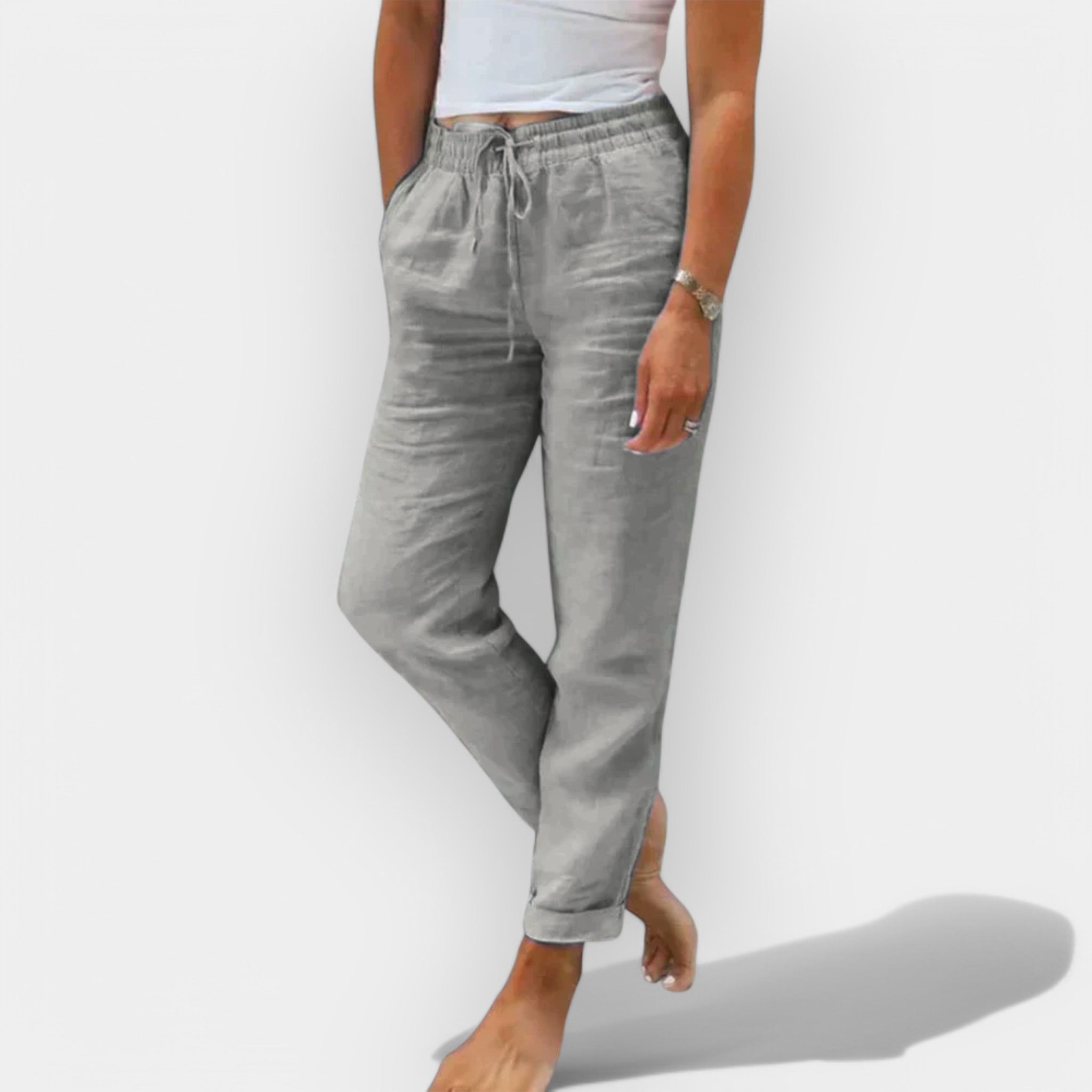 Airy Linen Summer Trousers For Casual Comfort Lightweight
