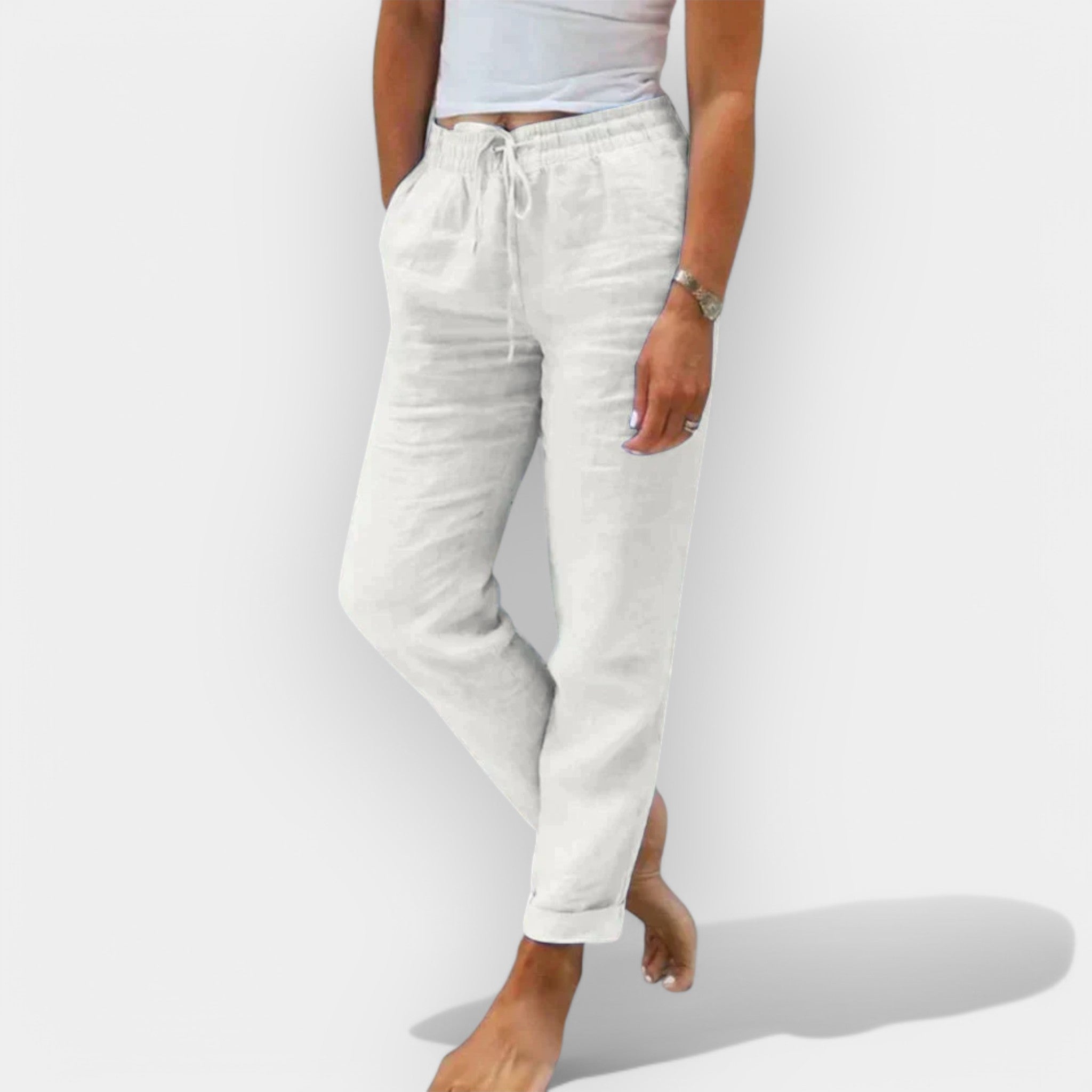 Airy Linen Summer Trousers For Casual Comfort Lightweight