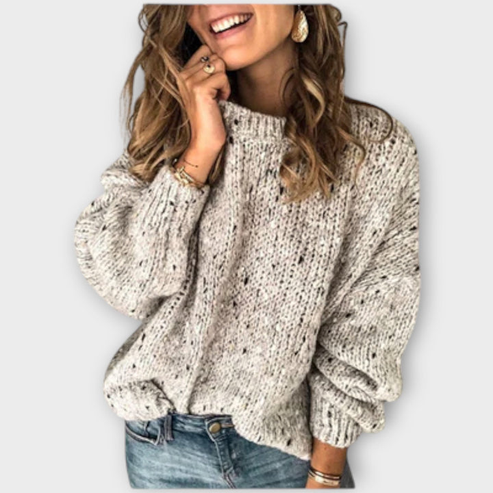 Eileen Cozy Retro Knit Jumper For Women Winter Warmth