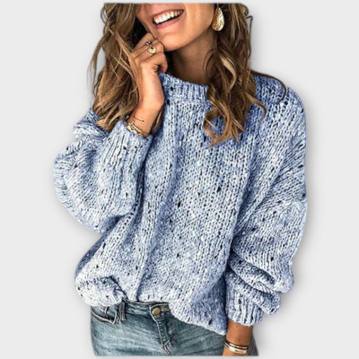 Eileen Cozy Retro Knit Jumper For Women Winter Warmth