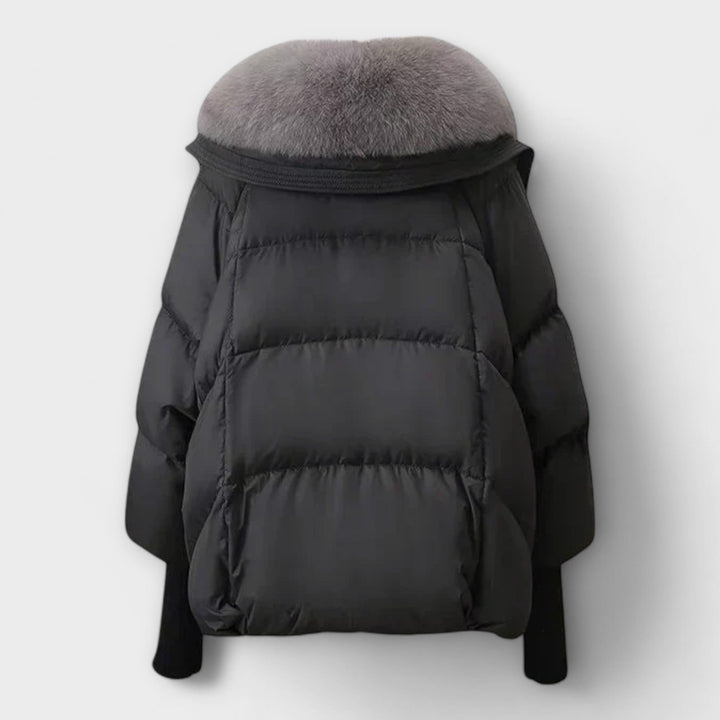 Lucyna Elegant Fur Lined Jacket for Winter Warmth and Style