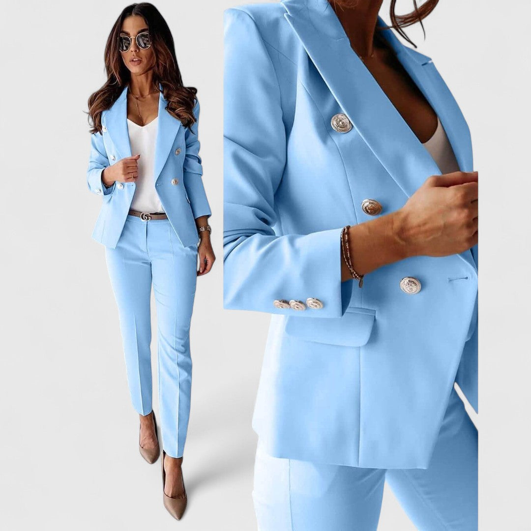 Galini Chic Suit With Blazer For Professional Look Premium