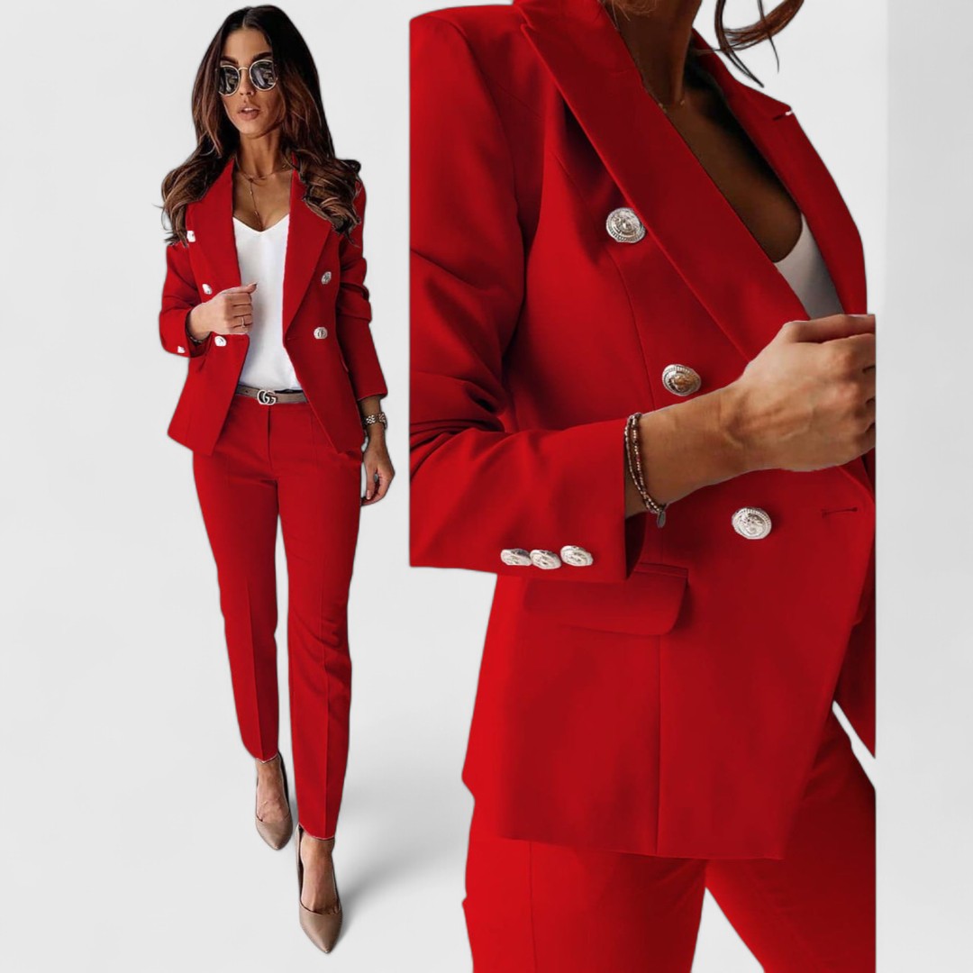 Galini Chic Suit With Blazer For Professional Look Premium