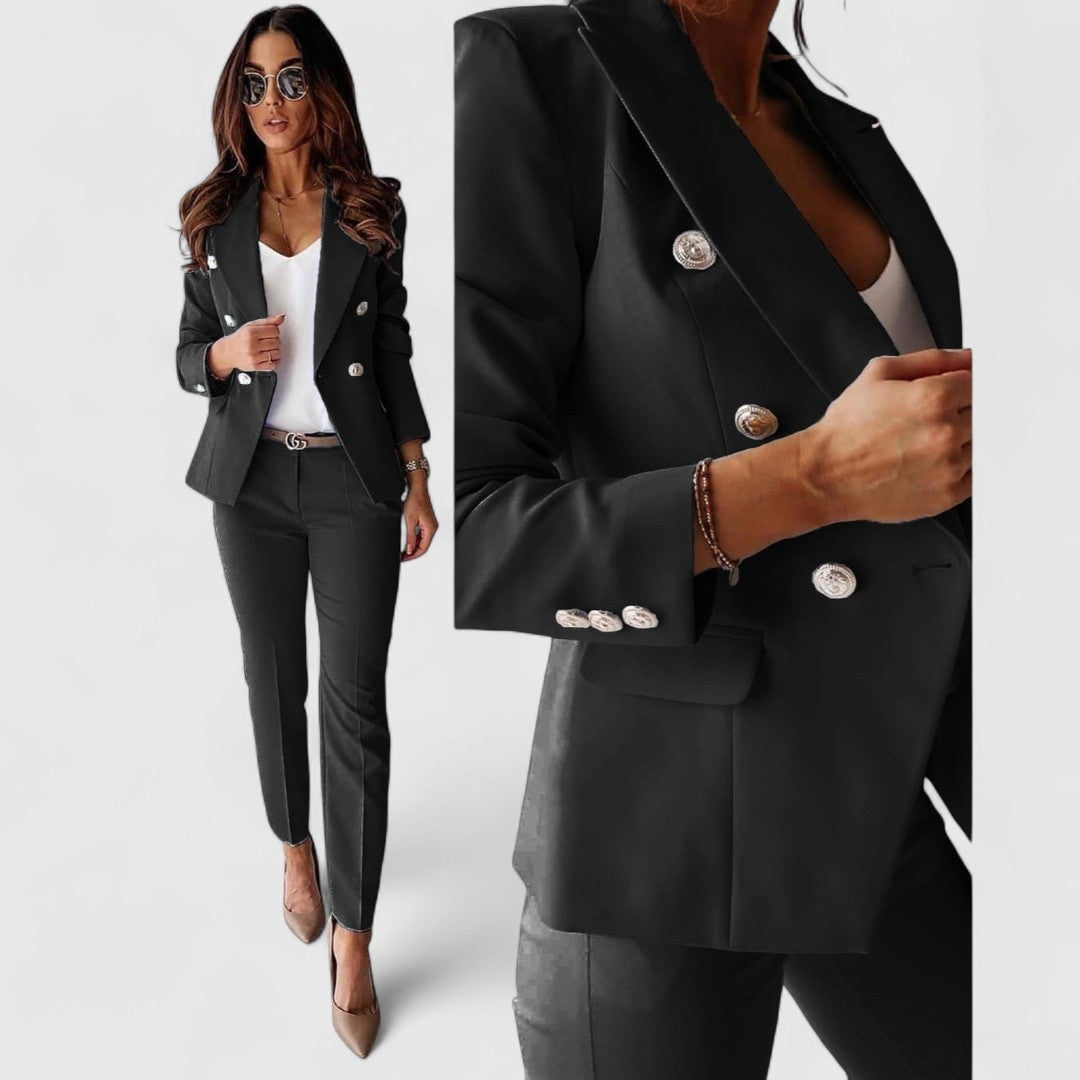 Galini Chic Suit With Blazer For Professional Look Premium