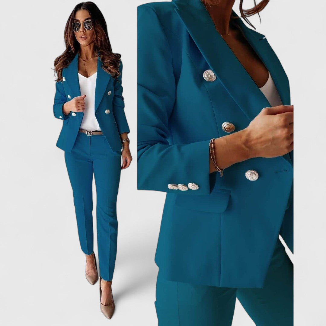 Galini Chic Suit With Blazer For Professional Look Premium