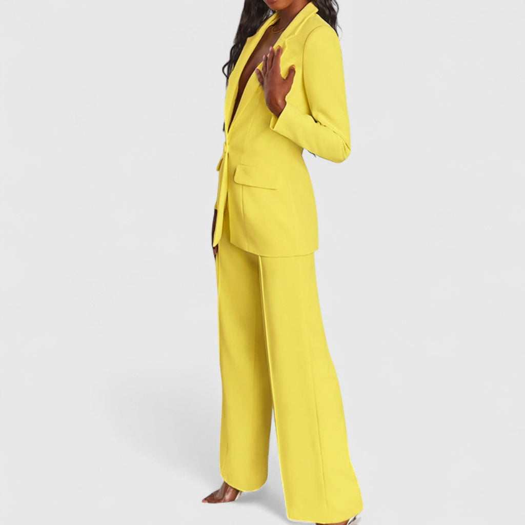 Matina Elegant Suit With Jacket And Trousers For Office