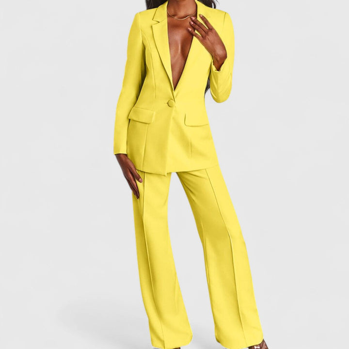 Matina Elegant Suit With Jacket And Trousers For Office