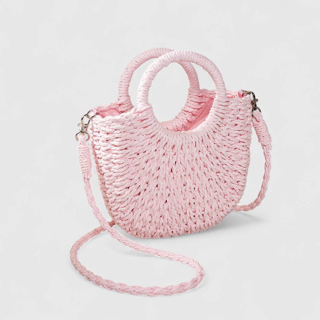 Kaiti Elegant Straw Shoulder Bag Natural Texture Classic