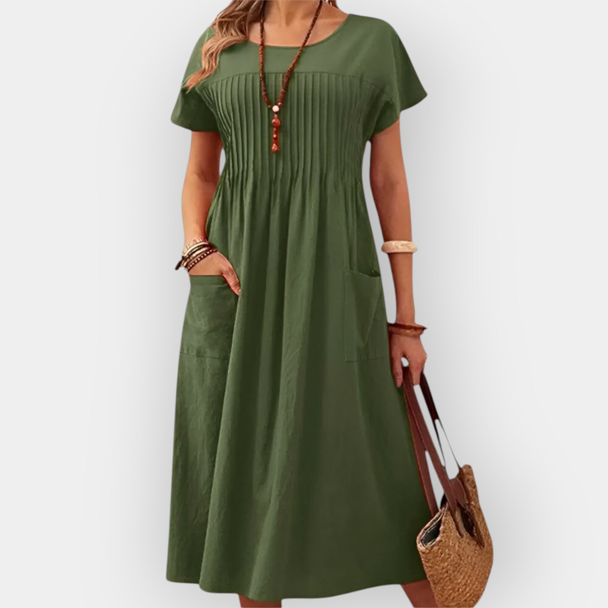 Relaxed Fit Dress Loose Soft Fabric Breathable Casual Wear