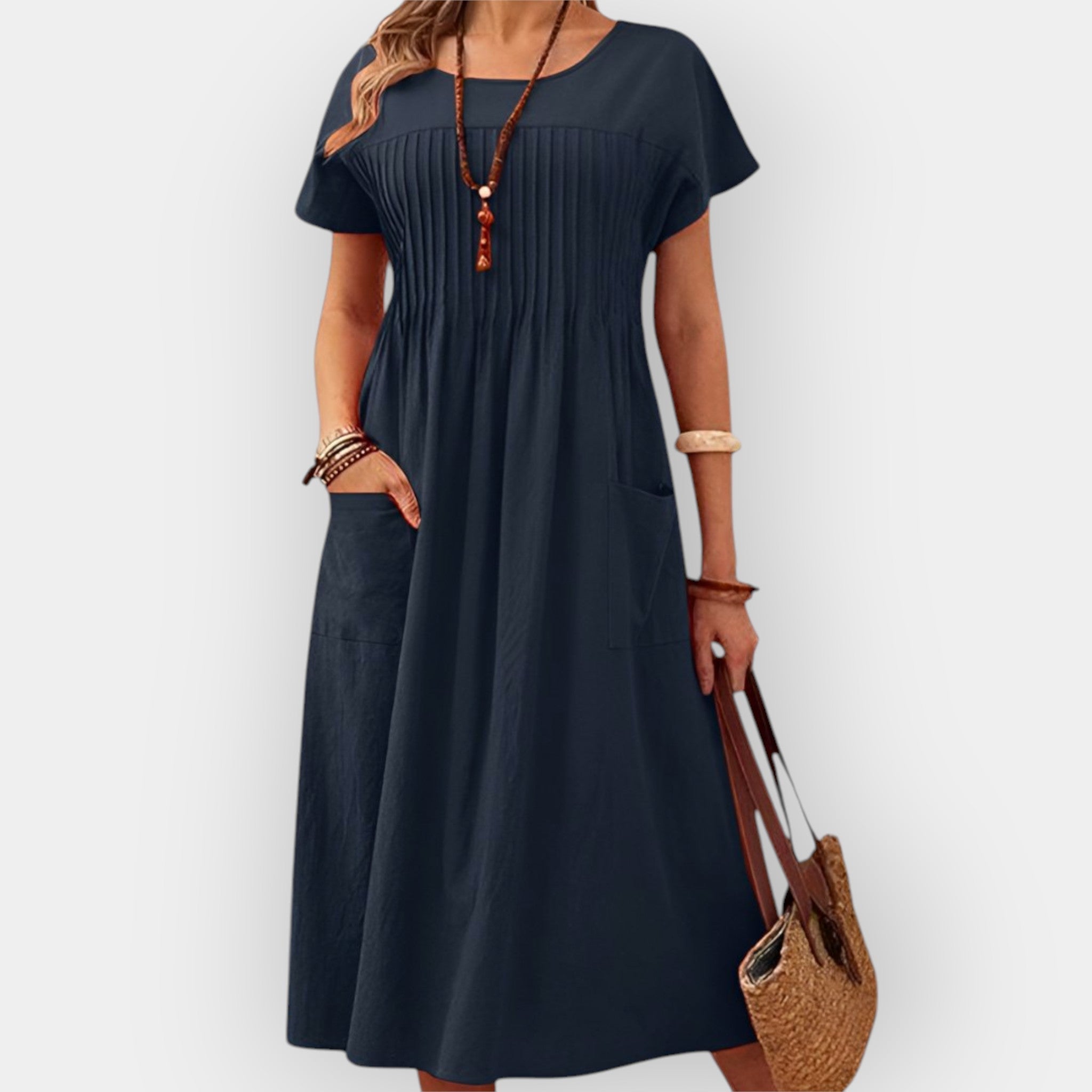 Relaxed Fit Dress Loose Soft Fabric Breathable Casual Wear