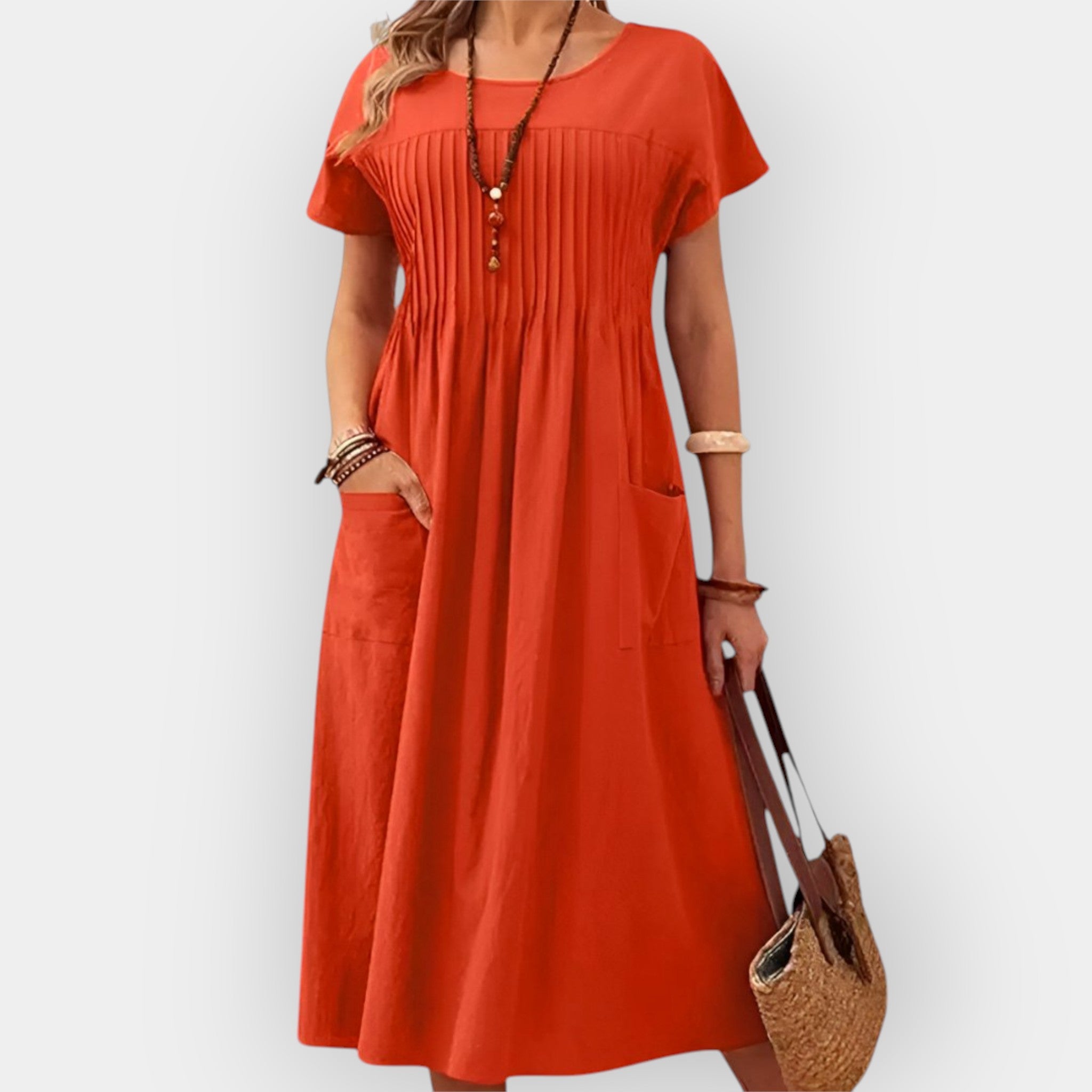 Relaxed Fit Dress Loose Soft Fabric Breathable Casual Wear