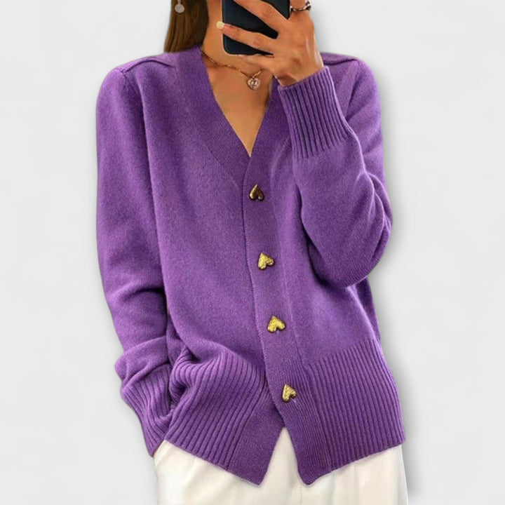 Marij Womens V Neck Jumper Vintage Look Knitwear Collection