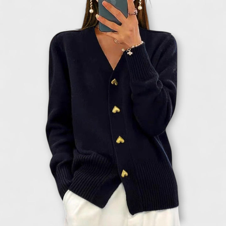 Marij Womens V Neck Jumper Vintage Look Knitwear Collection