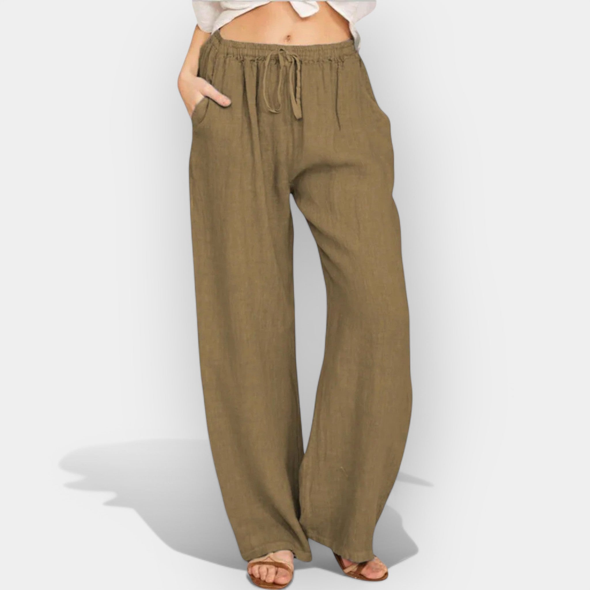 Airy Linen Trousers With Wide Leg For Cool Sunny Days