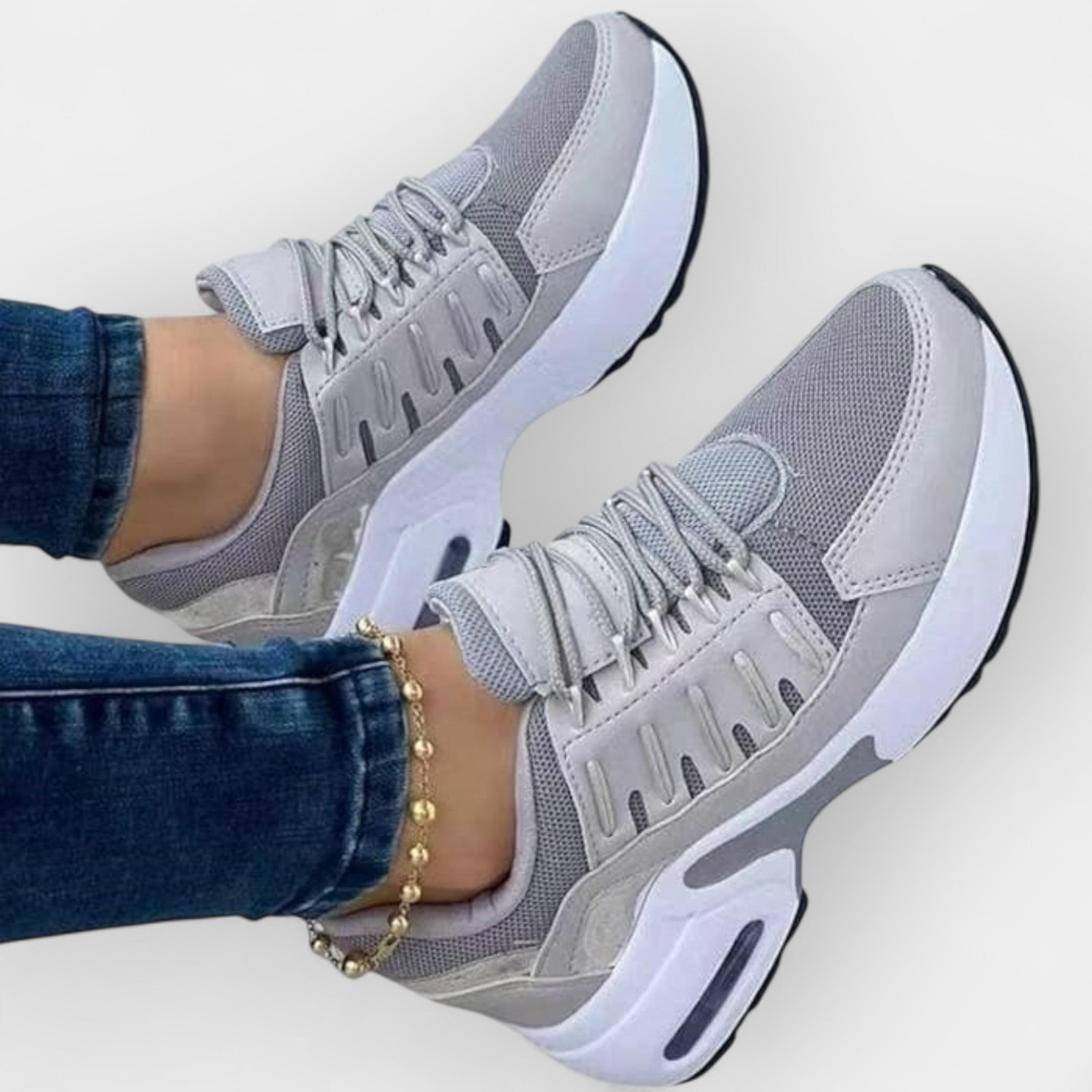 Women's Walking Shoes With Supportive Ergonomic Sole Comfort