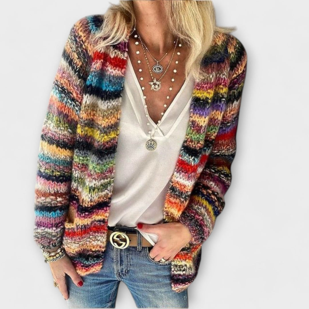 Birgitte Vibrant Cosy Cardigan For Layering Warm Knitwear