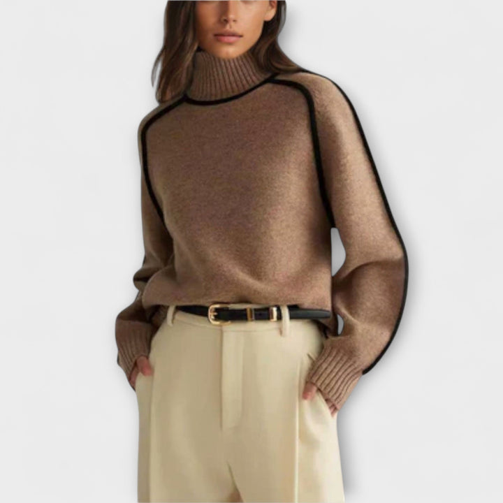 Emilie Soft And Elegant Rollneck Knit Jumper For Winter