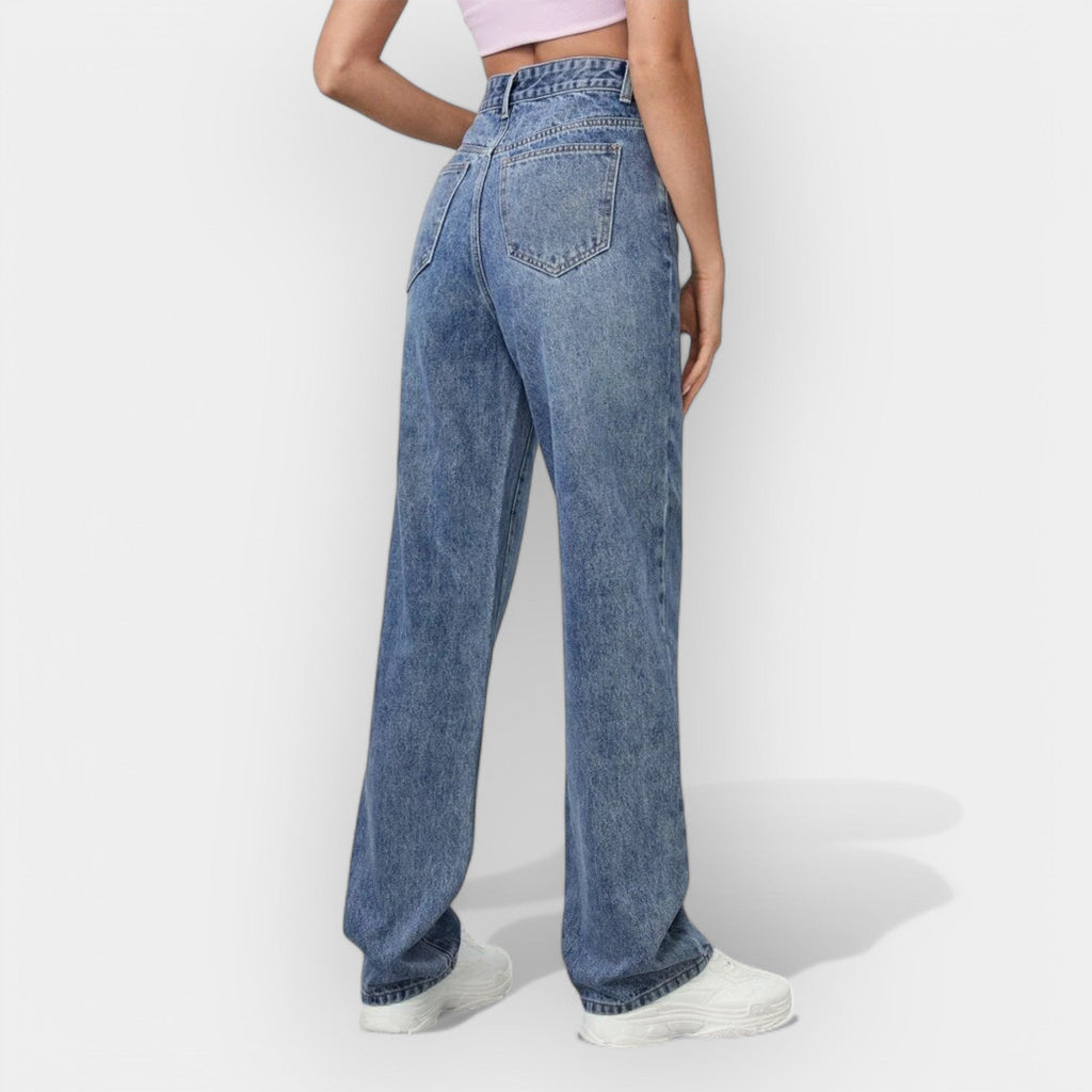 Timeless Straight Leg Jeans Classic Fit Denim Essential
