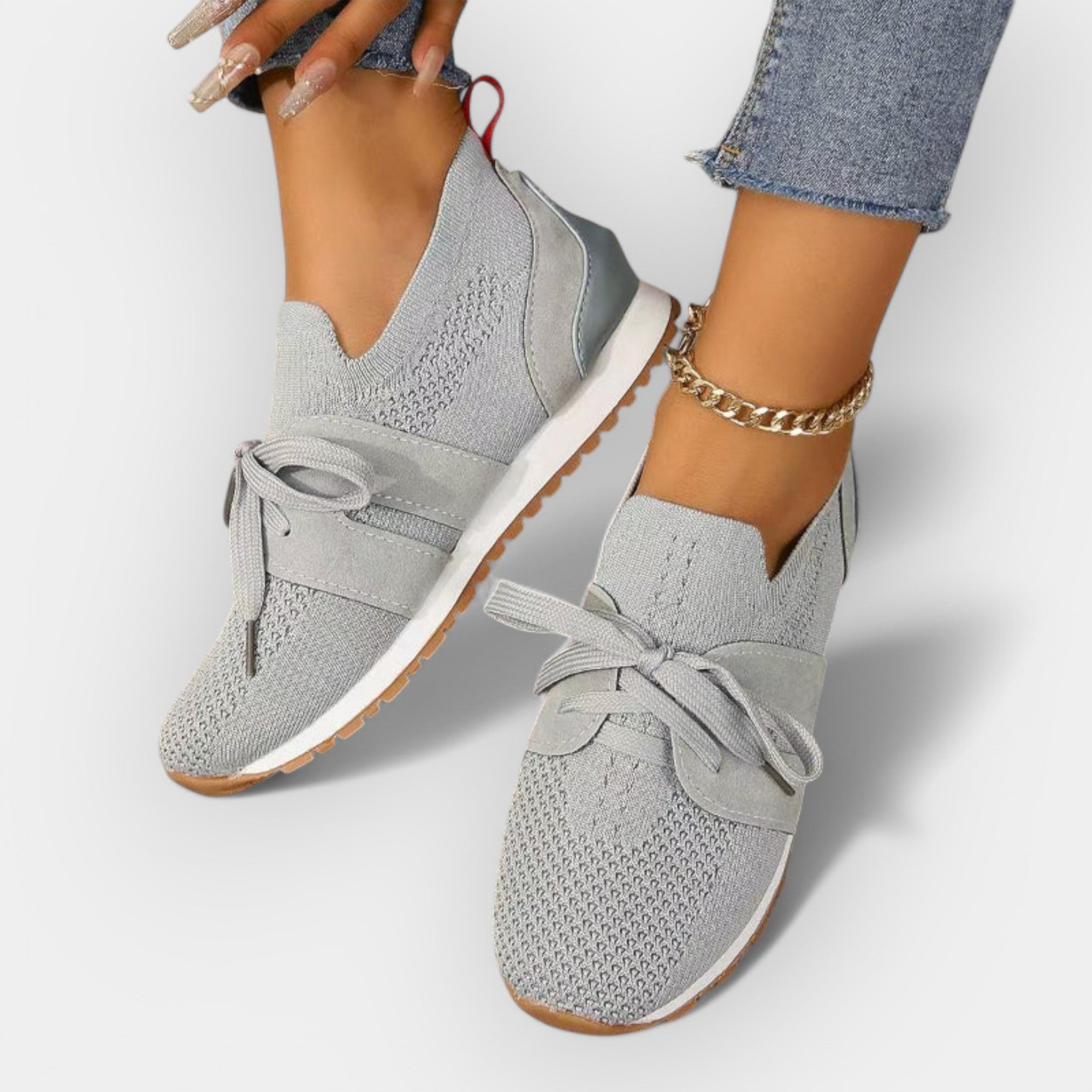 Breathable Mesh Sneakers With Ergonomic Support And Comfort