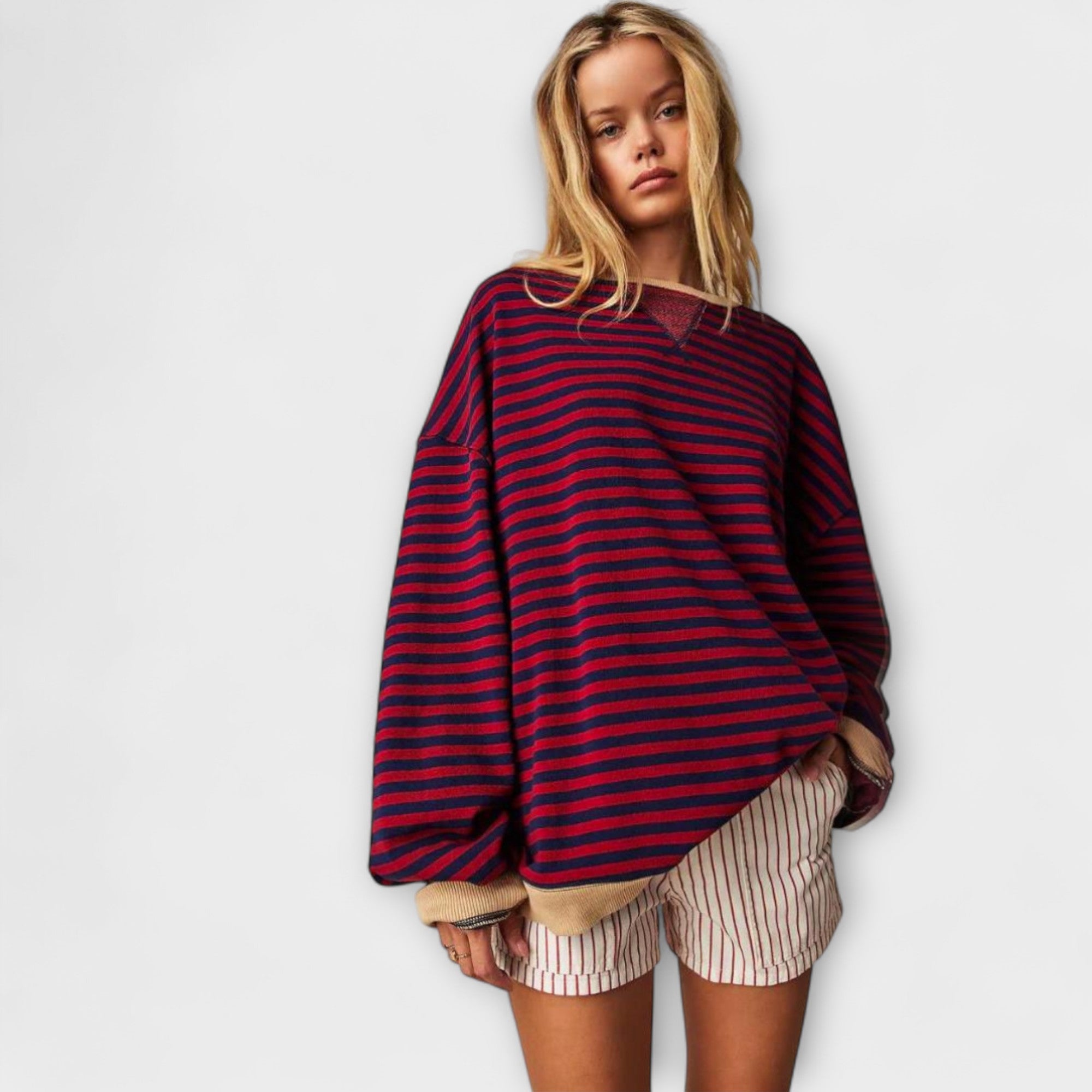Mary Striped Oversized Jumper For Casual Everyday Style